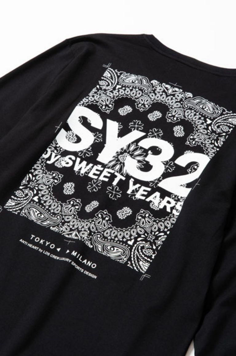 SY32 by SWEET YEARS - PAISLEY BACK PRINT L/S TEE | LA FEMME