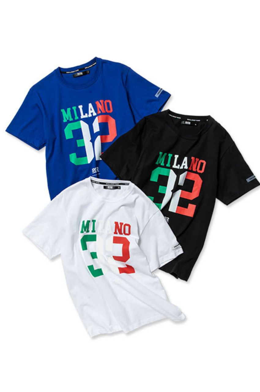 MILANO ITALIA COLOR TEE / ミラノロゴプリントTシャツ