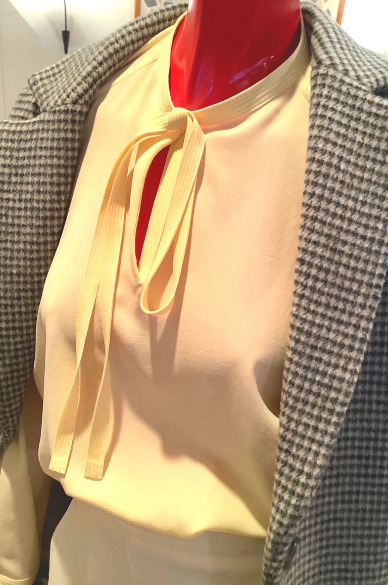 TOMORROWLAND - POLYESTER AMUNDSEN BOWTIE BLOUSE / ポリエステル