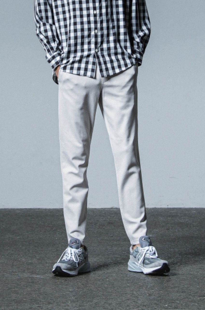 ERIC EASY PANTS (GREYGE) レーヨン / ストレッチ / ドローコード付き / サイド・バックポケット付き/  RC33-ST-027