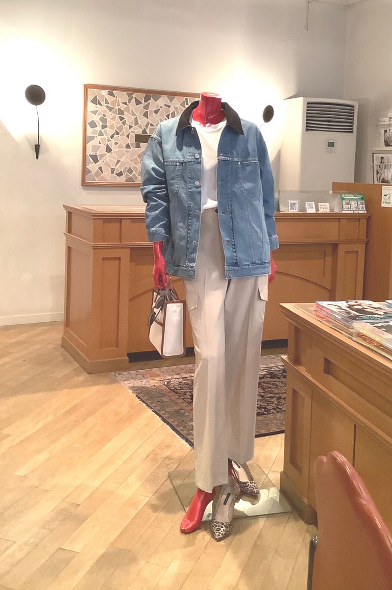 TOMORROWLAND - NATURAL SLUB DENIM OVERSIZED JACKET / ナチュラル