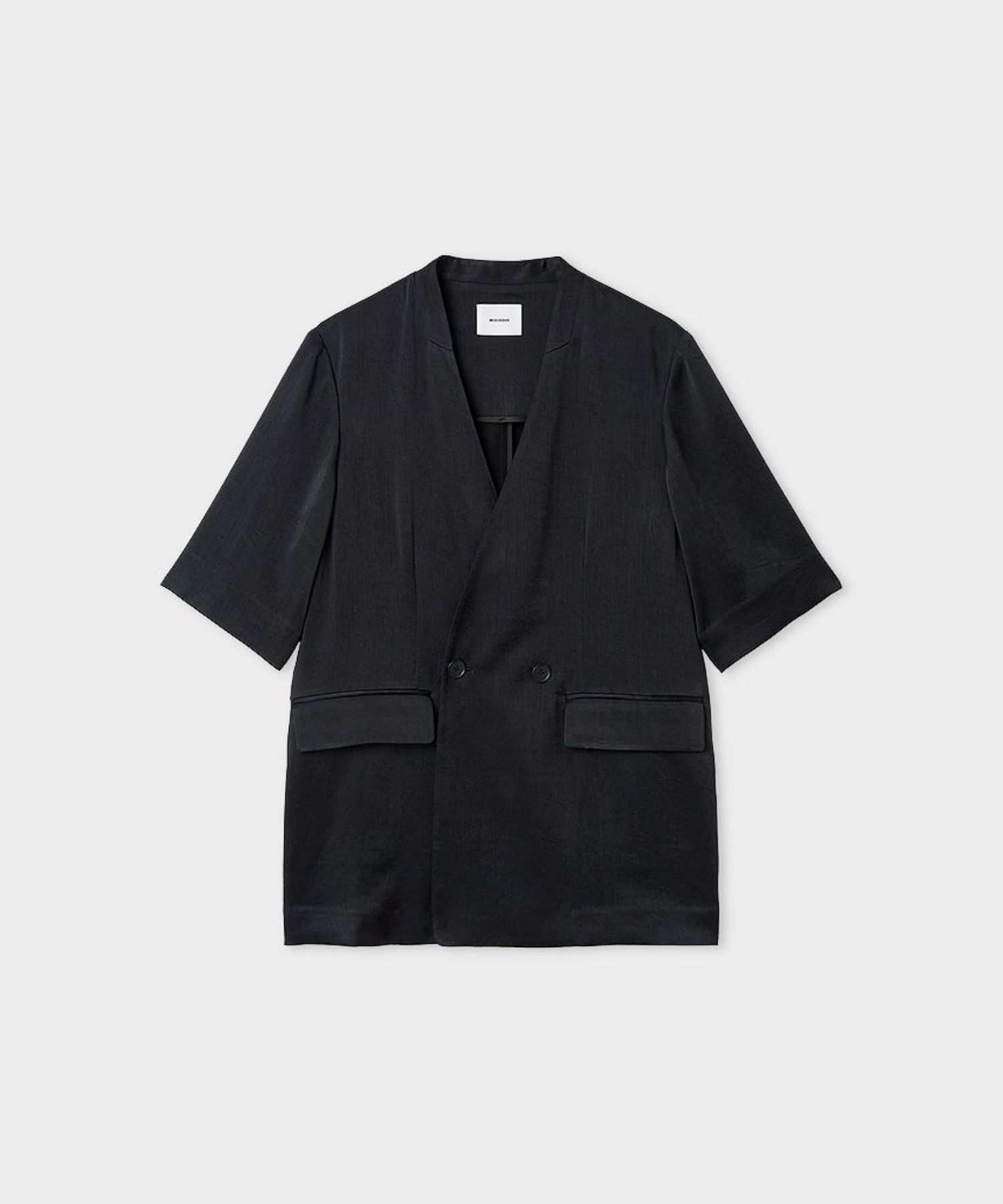 ヴィンテージサテンハーフスリーブJK(ブラック) ポリエステル / 裏無し / MWFJ261089