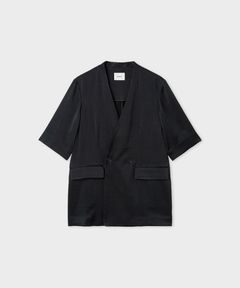 ヴィンテージサテンハーフスリーブJK(ブラック) ポリエステル / 裏無し / MWFJ261089