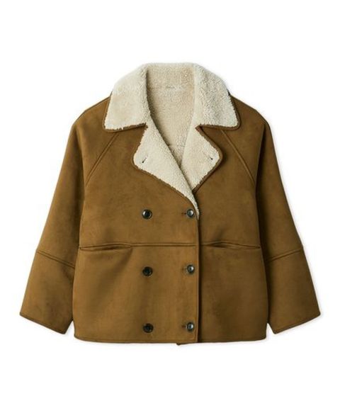 フェイクレザームートンジャケット(CML) ポリエステル / 裏ボア / ステッチ / 軽量 /  09WFJ255139