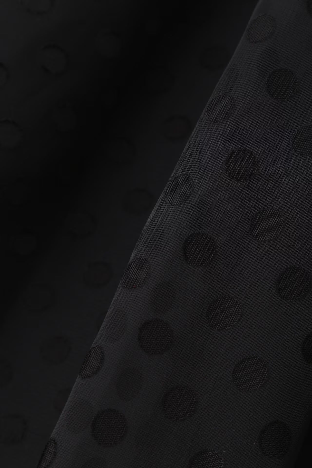 オパールドットリボンブラウス (ブラック) / ポリエステル / キャミソール付き / ウォッシャブル / 0314210935