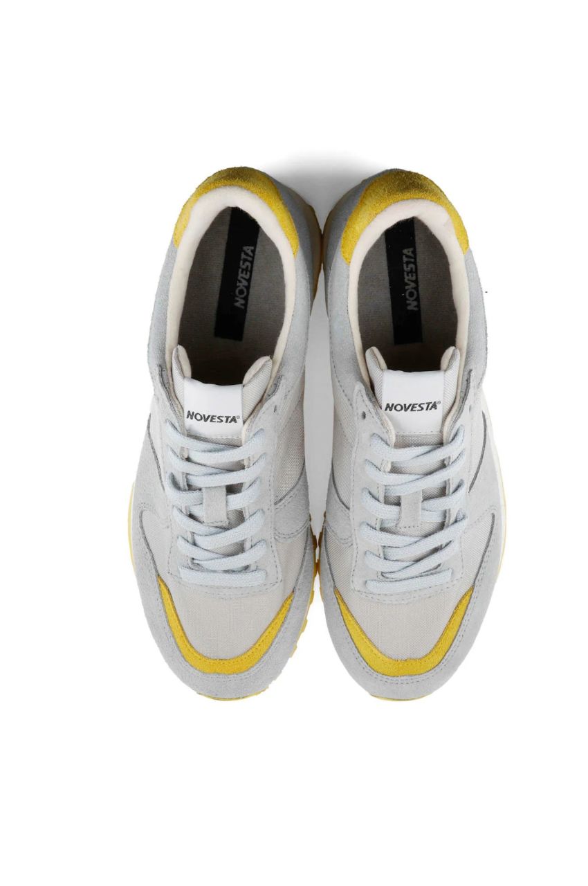 MARATHON TRAIL (GREY / YELLOW) 合成皮革/コットン / TRAIL SOLE / 軽量