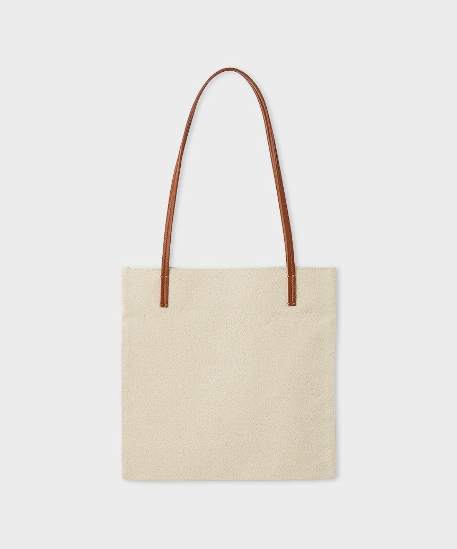 ロゴ刺繍トートバッグ(キャメル) 綿 / 麻混生地 / A4サイズが収納可 / MWGB261505