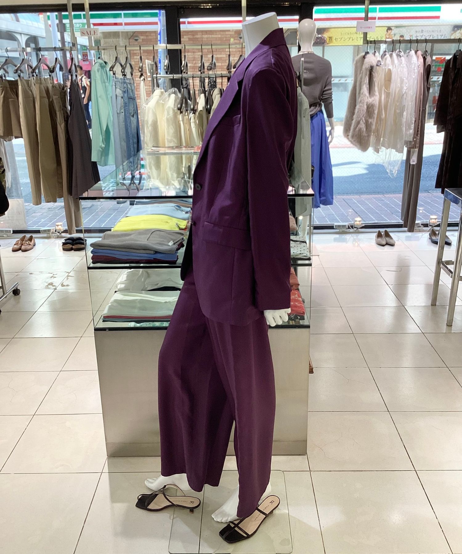 Mod Silk Twill Cinched Blazer(ブラックアイリス) / 絹 / ウォッシャブル / 01-5304109