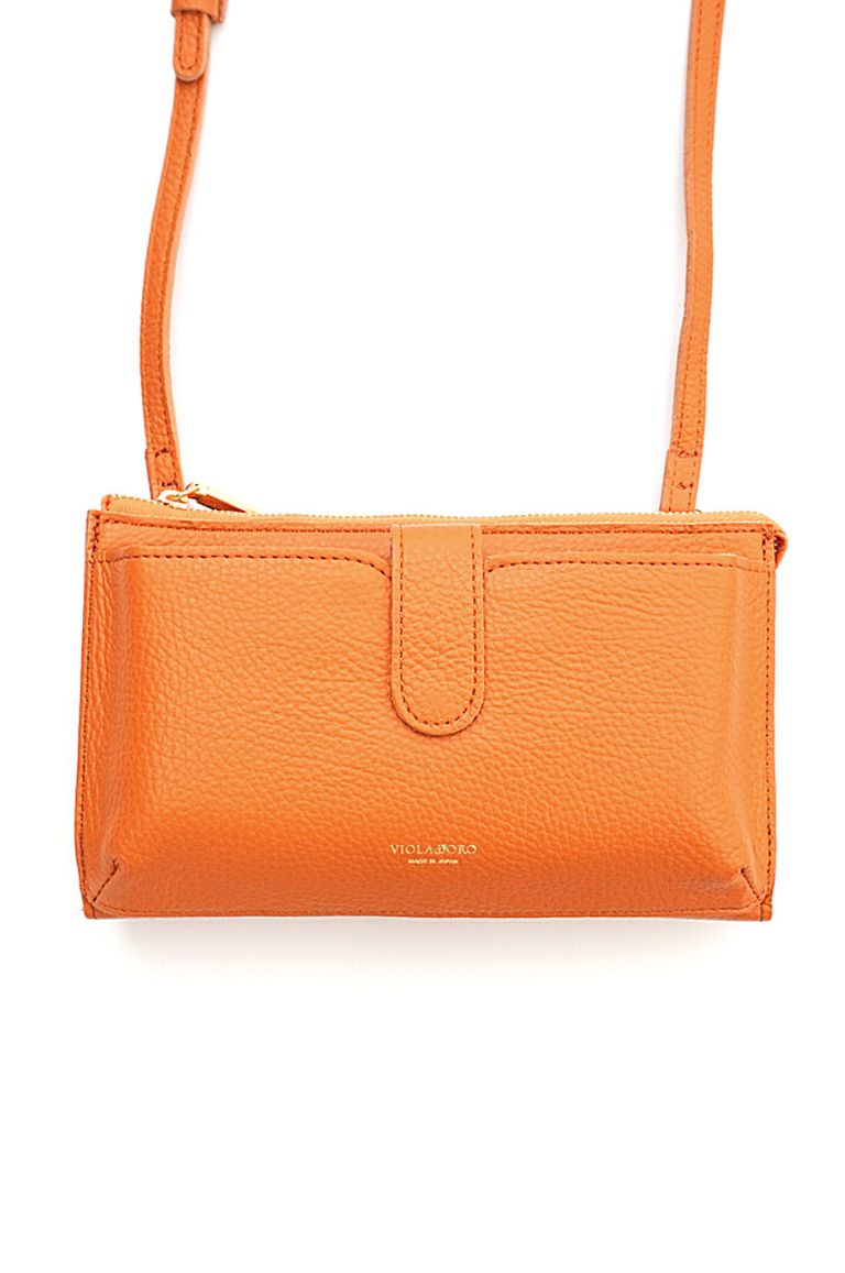 VIOLAJORO グレー レザー ハンドバッグ（VIOLAd'ORO（ヴィオラ