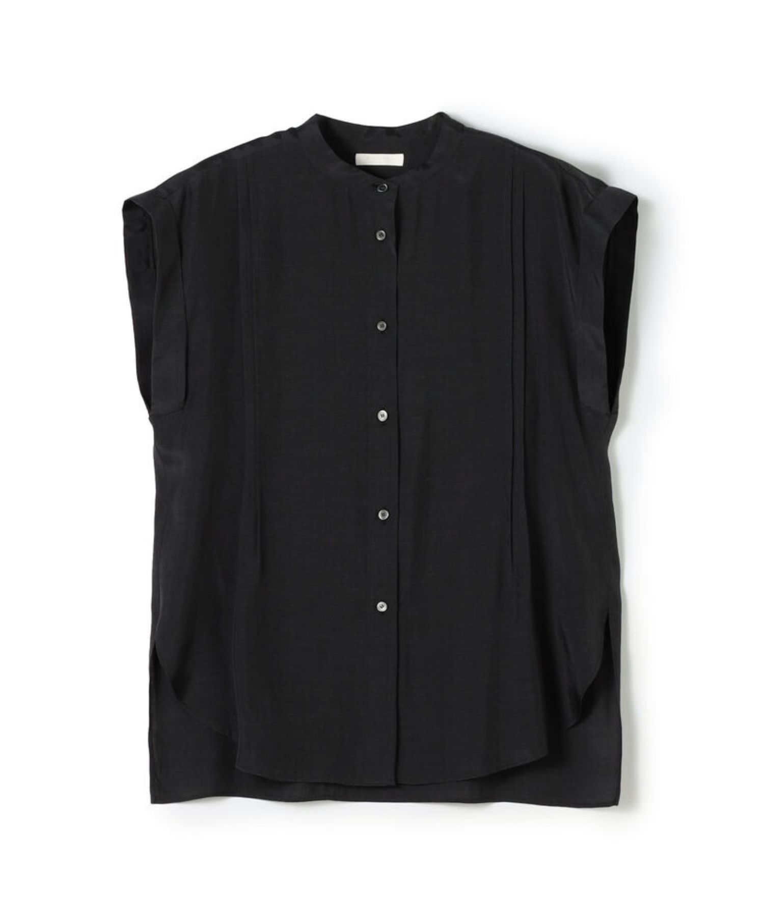 シルキーブロード オーバーシャツブラウス ( ダークグレー ) ポリエステル / オーバーサイズ / サイドスリット / 手洗可 / 11-01-62-01339