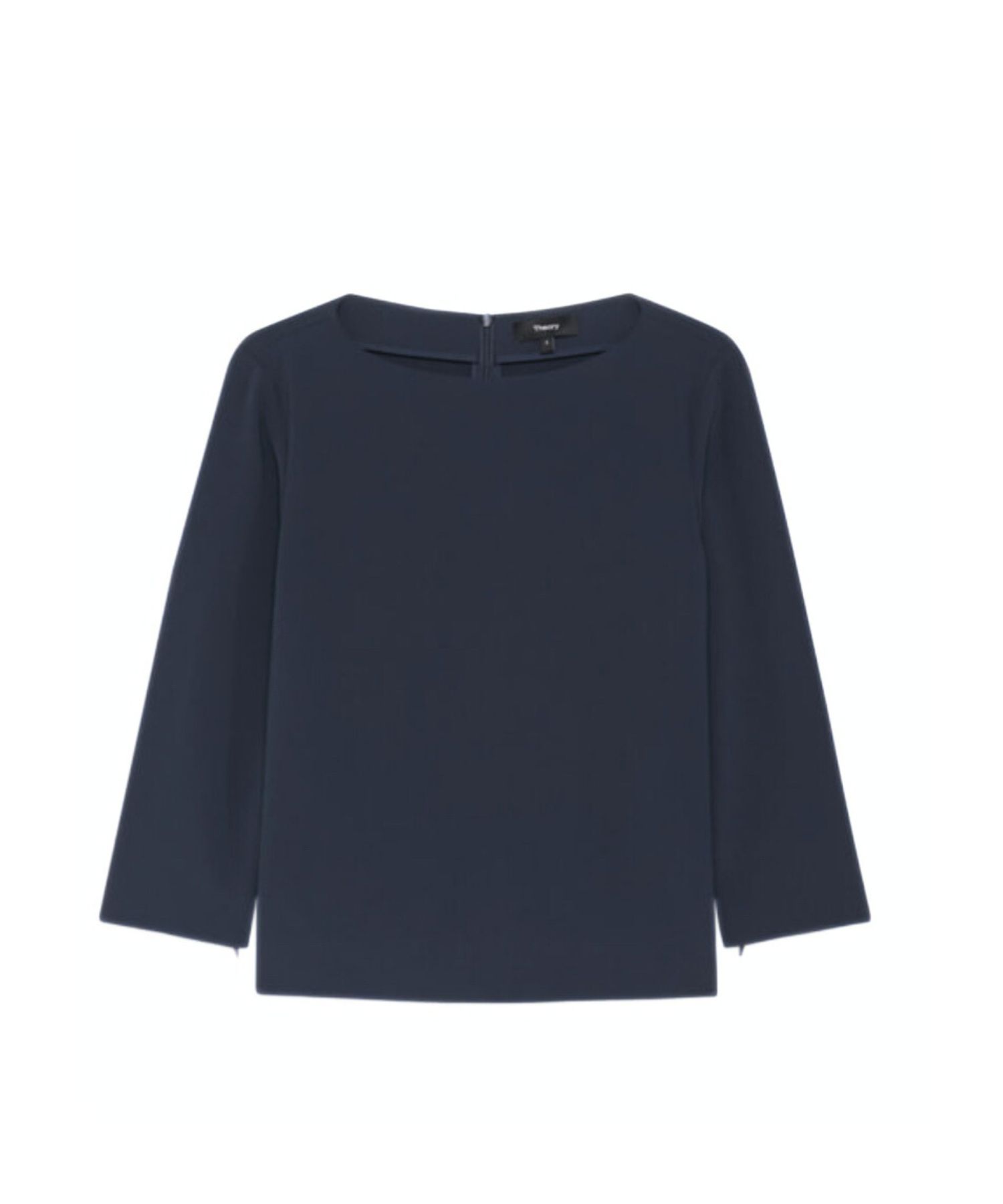 Admiral Crepe Jorane Zip Sleeve (ノクターンネイビー  ) トリアセテート /伸縮性有り / 裏地無し /7分袖ファスナー 付き / 手洗可 / 01-6108218