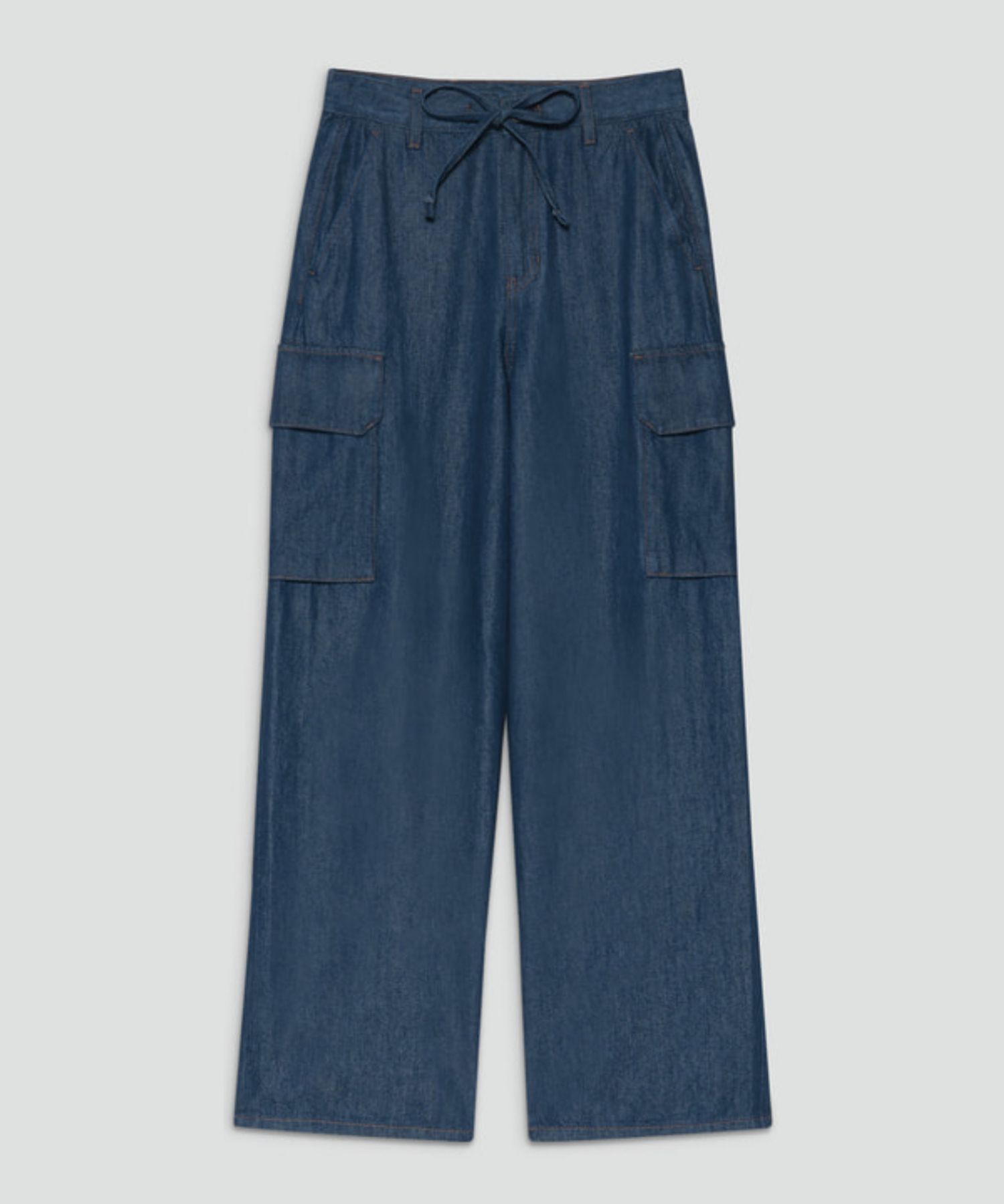 Relaxed Denim Cargo Pant(インディゴ) / 綿 / ウォッシャブル / 01-5306410