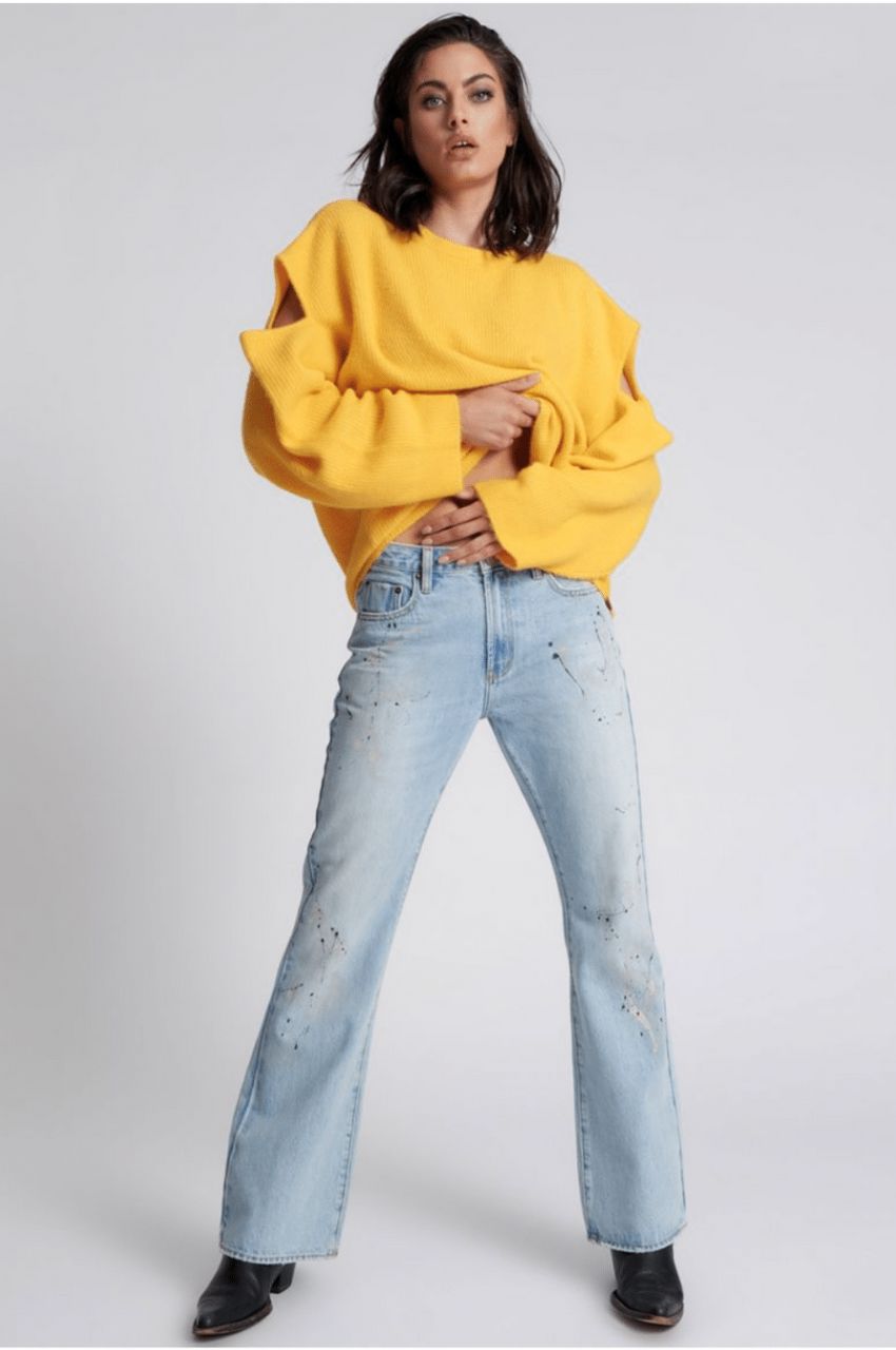 FLEETWOOD ARTISTE CHARLIE SLIM HIGH WAIST FLARED JEANS/フリートウッドアーティストチャーリースリムハイウエストフレアジーンズ