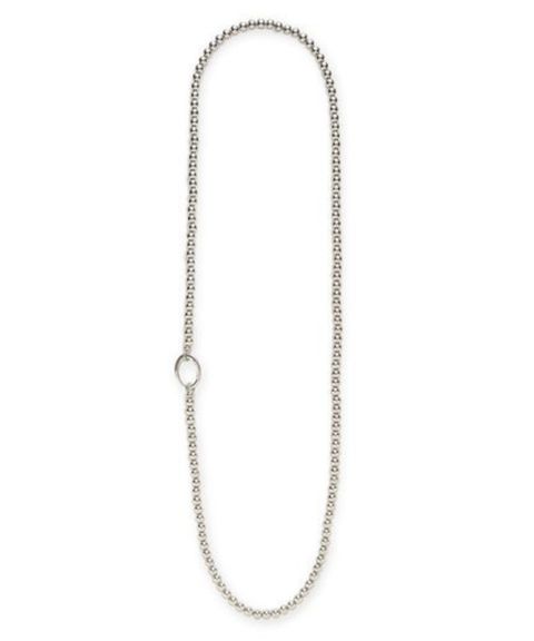 メタルリングパールロングネックレス ( SLV ) ABS樹脂・真鍮 / メタルリング / パール調 09WGA261567/