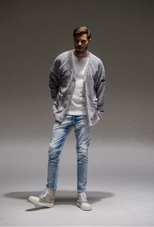 WEST BOA cardigan / オーバーサイズドロップショルダーボアカーディガン