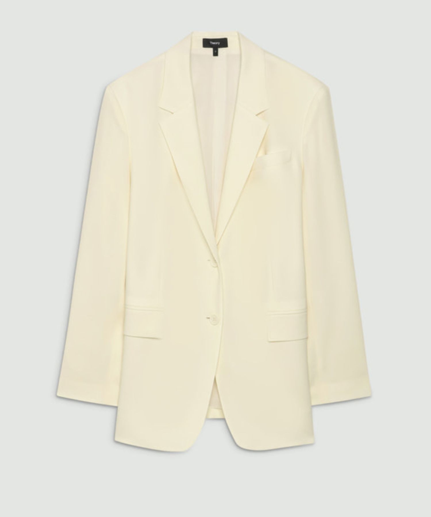 Satin Crepe Straight Blazer(ライス) / トリアセテート / ウォッシャブル / 01-5204102