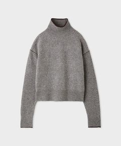 YAK/WOOLタートルソフトニット(グレー)羊毛 / ウォッシャブル / 手洗い可 / MWNT255032