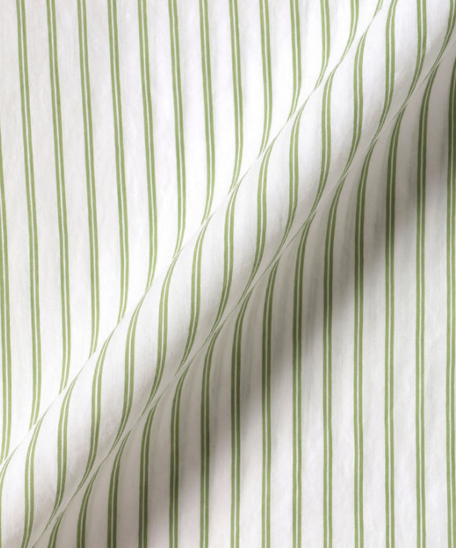 New Double Stripe Boyfriend Shirt(グリーンマルチ) / 綿 / ウォッシャブル / 01-5208212