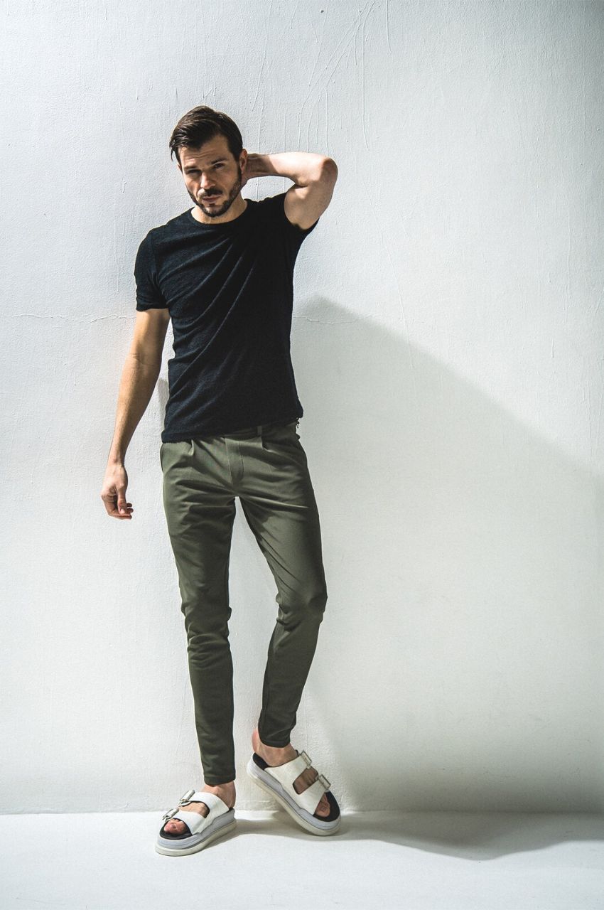 CHRIS EASY TUCK PANTS /