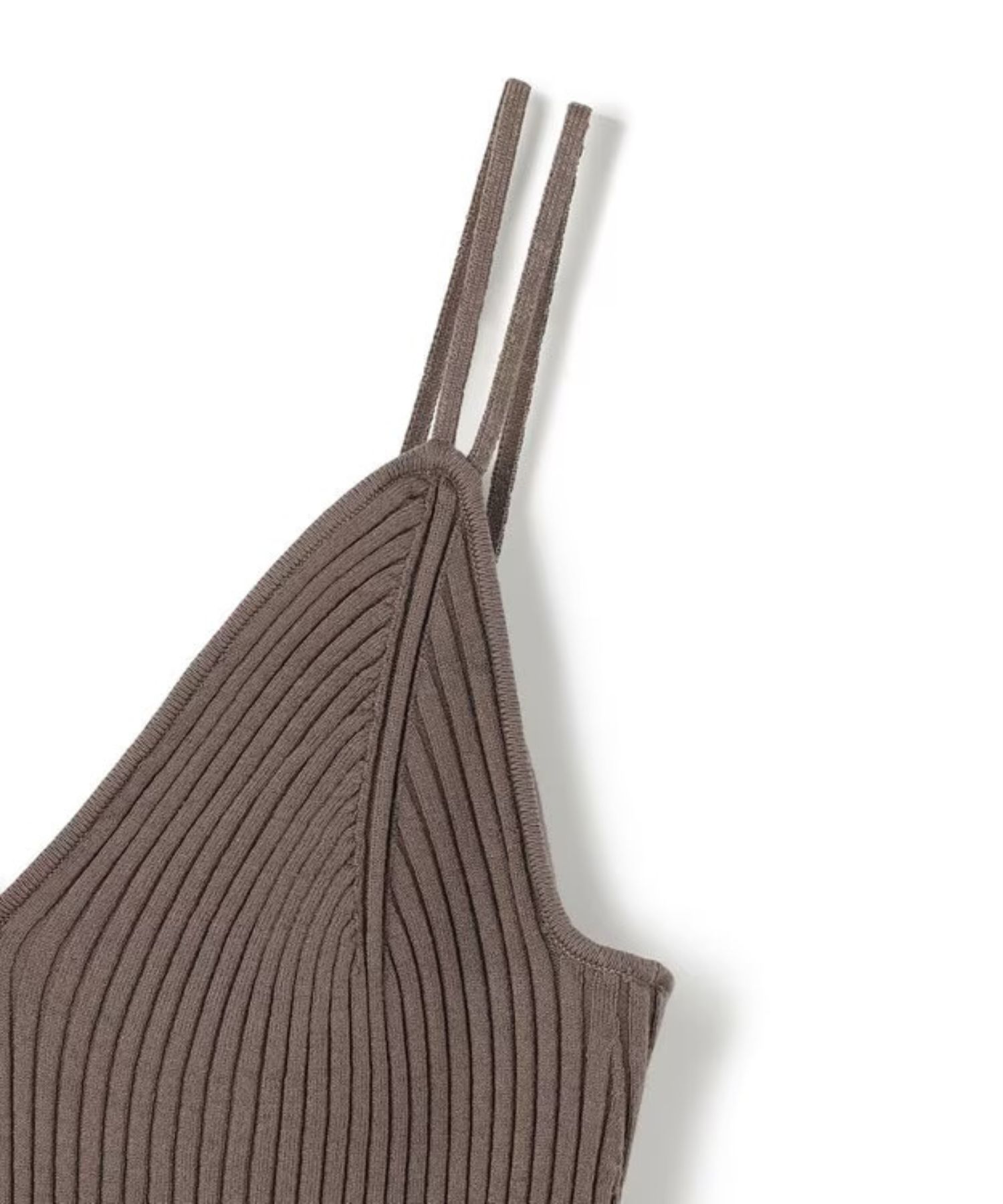 カップ付きキャミソール(トープ) レーヨン / ウォッシャブル / 肩紐2本 / KRUVLS0308