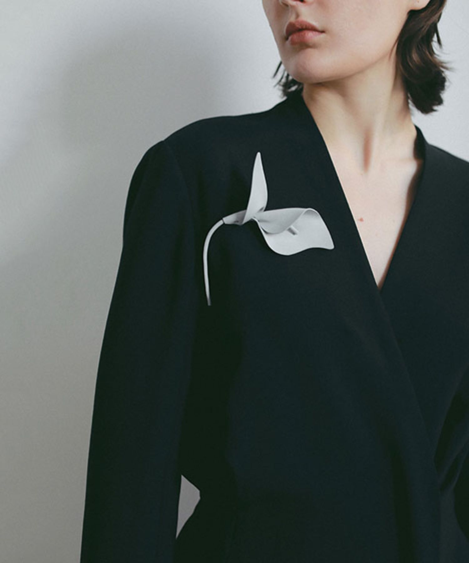 SANTEカシュクールドレス (NAVY) ポリエステル / 裏地有り / フラップポケット / スペアボタン付き / 1226130104