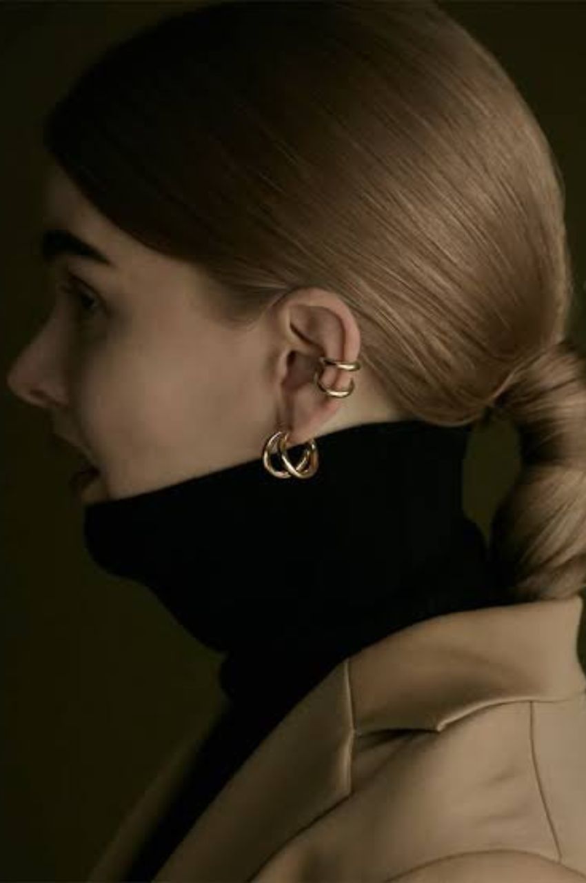 EAR CUFF 1901013 GOLD / イヤーカフ（ゴールド）シルバー925 / 18金 コーティング / 箱付き / ギャランティーカード付 【正規販売店】