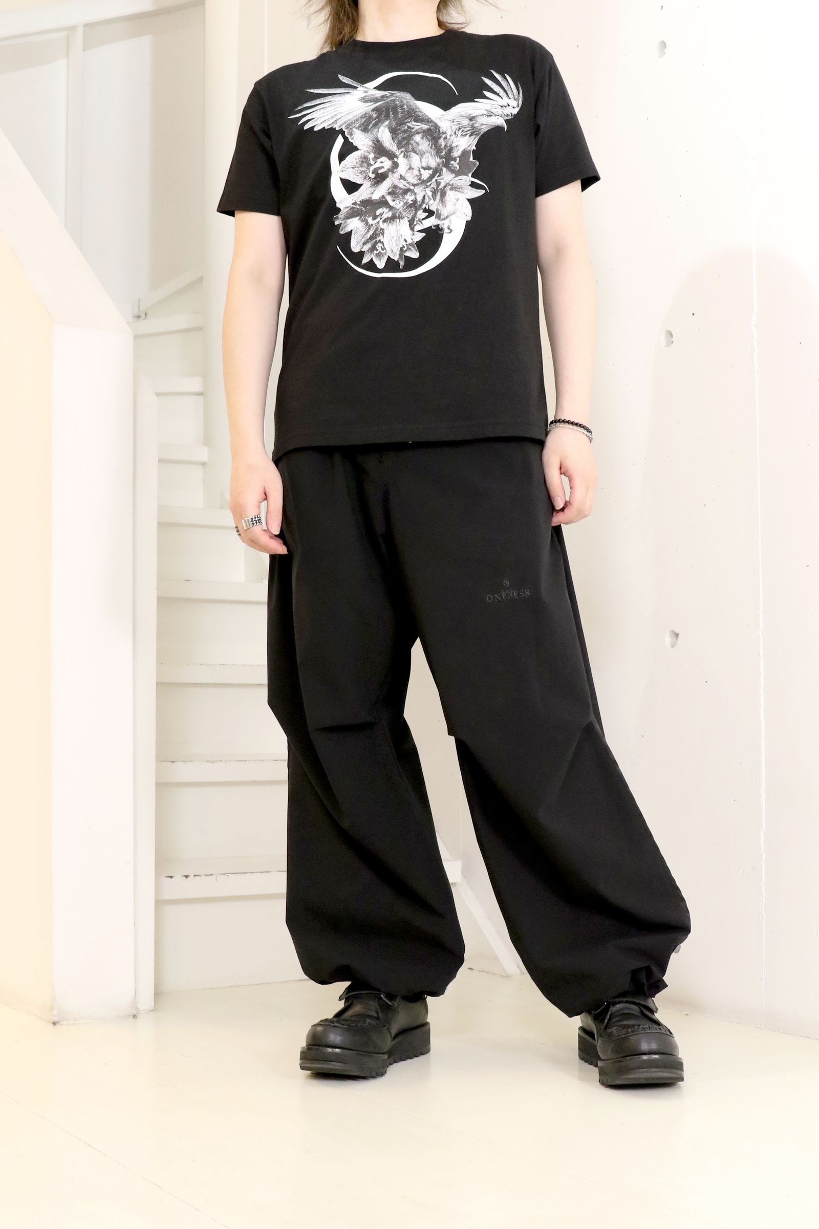 Sustainable Tuffeta Line Loose Pants / ライン ルーズパンツ