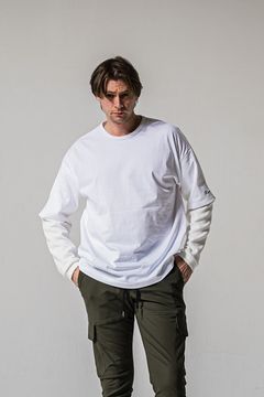 FAKE LAYERED WAFFLE LONG SLEEVE / フェイクレイヤード ワッフル ロングスリーブ