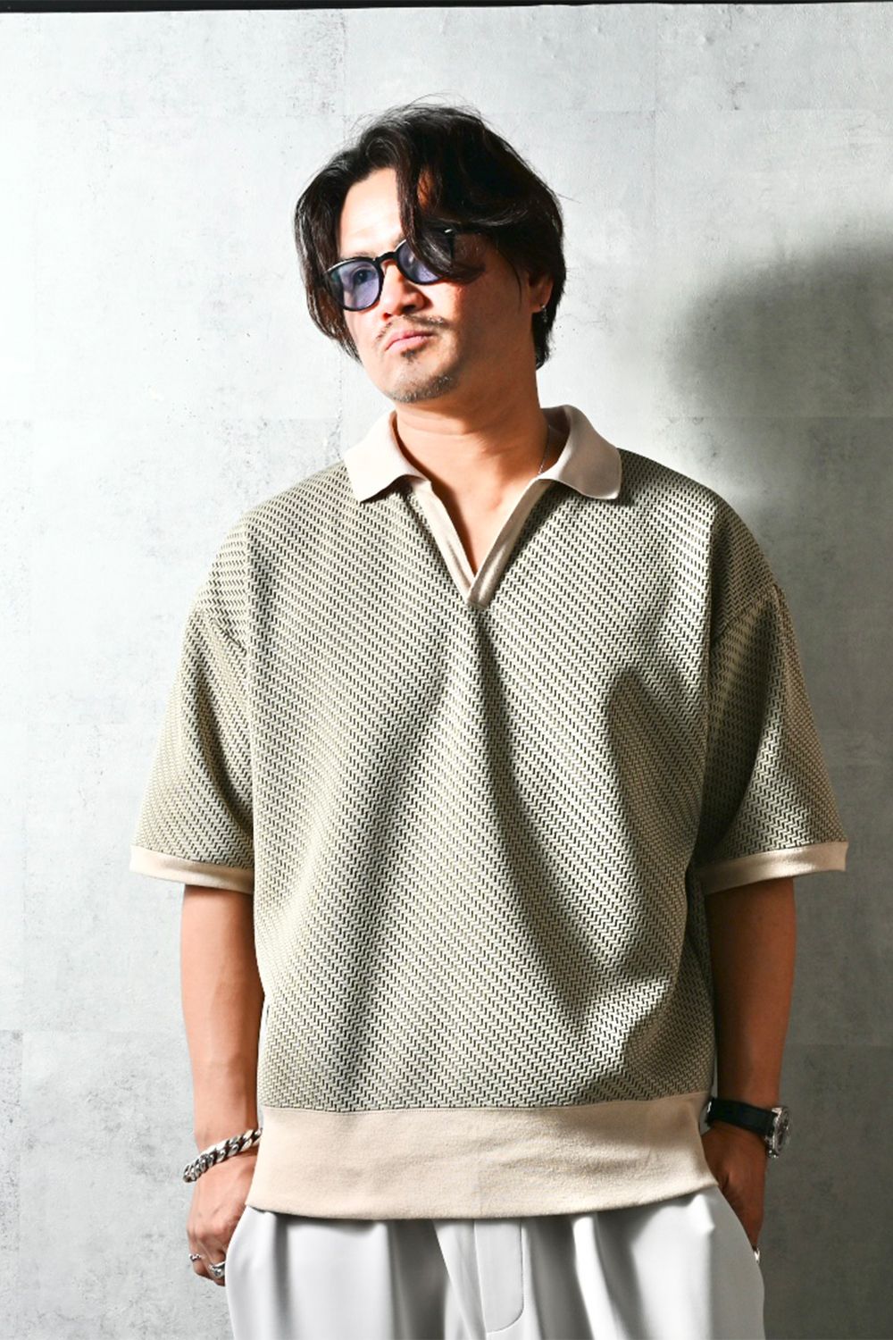 blisterpolo / オーバーサイズスキッパーポロ