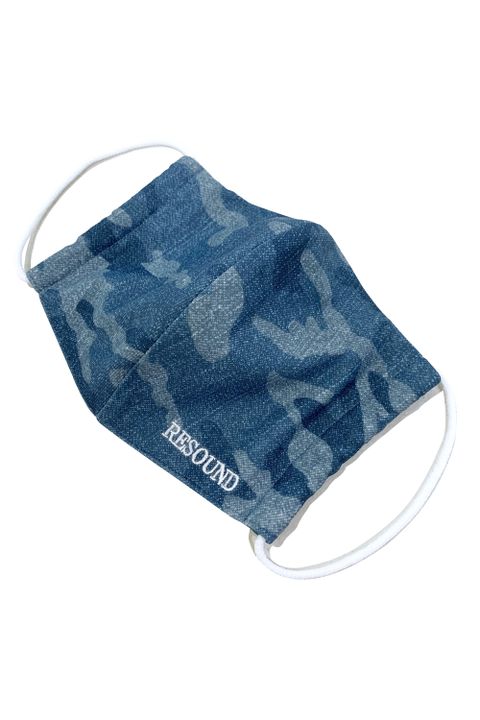 CAMOUFLAGE DENIM RASH MASK / カモフラージュ デニム ラッシュ マスク