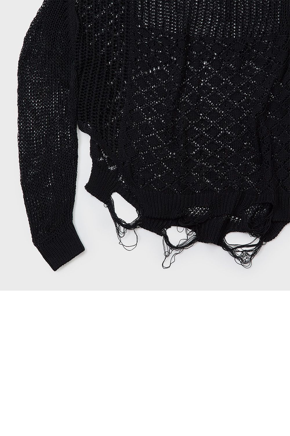 Sheer loose knit P/O / シアー ルーズ ニット プルオーバー
