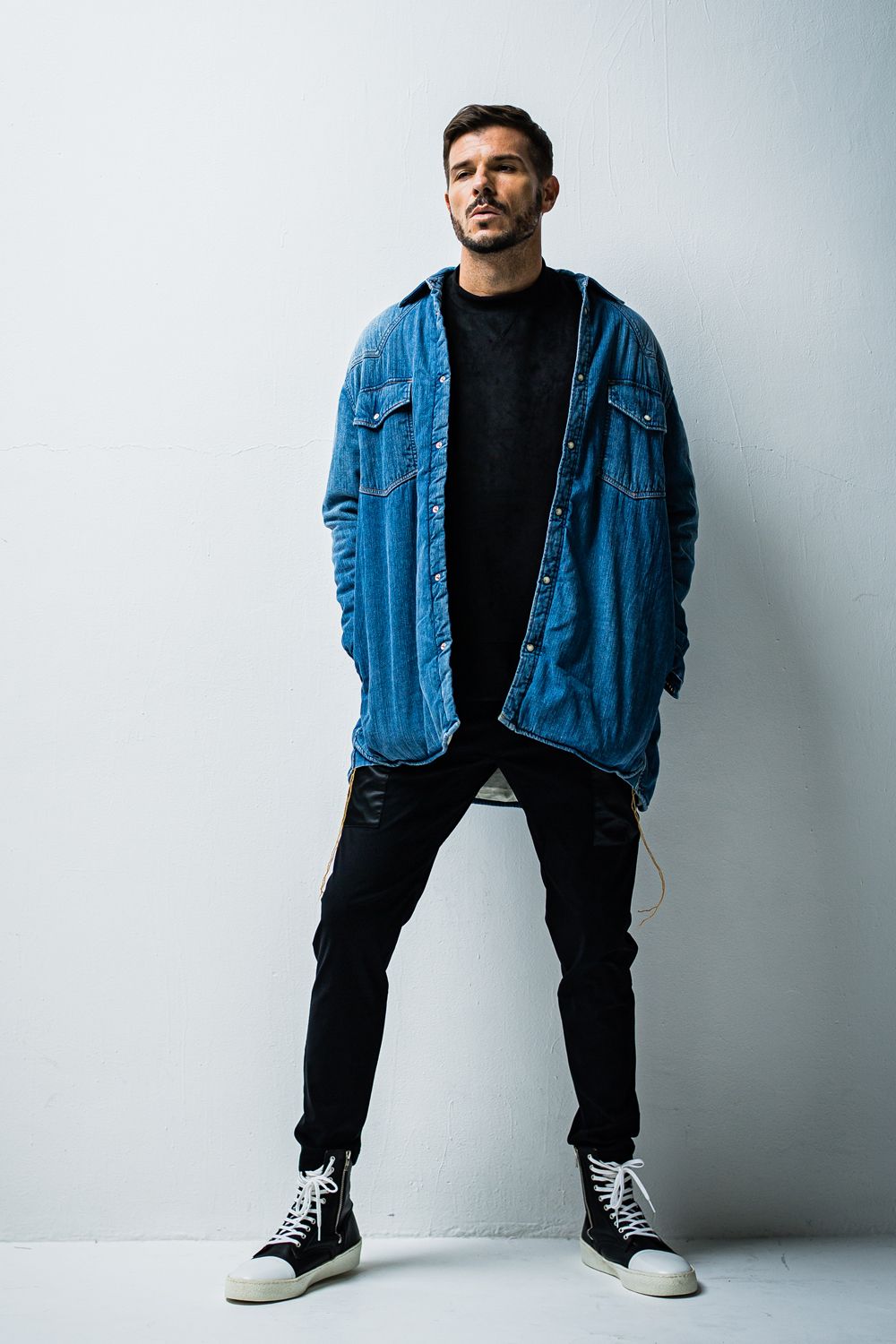 SUEDE JERSEY SOLID TRAINER / スエード ジャージ ソリッド トレーナー