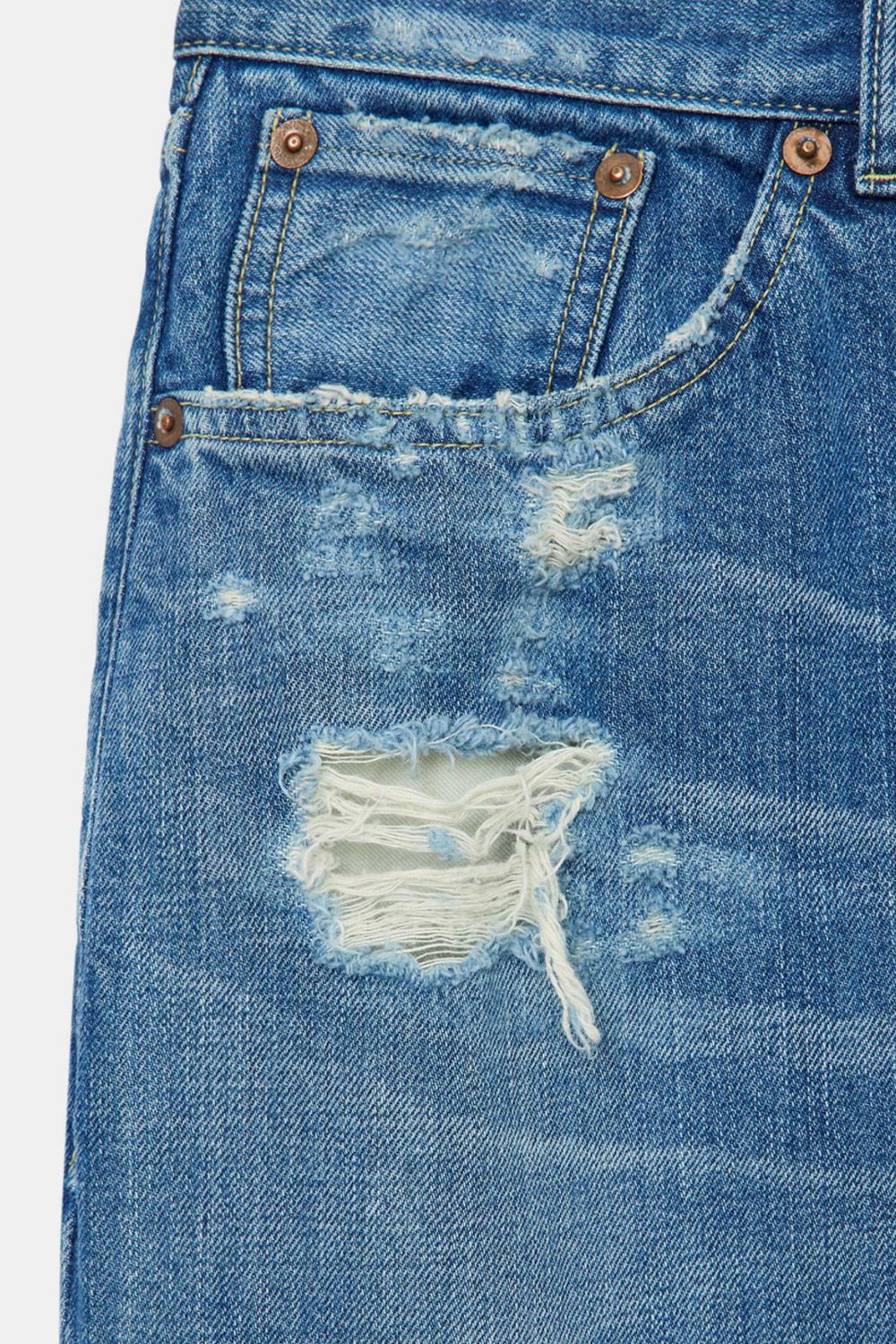 marka - ORGANIC COTTON 12oz DENIM LOOSE STRAIGHT FIT JEANS