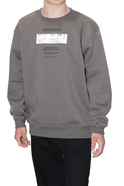 N.HOOLYWOOD COMPILE CREW NECK SWEAT SHIRT / エヌハリウッド コンパイル クルーネック スウェット シャツ