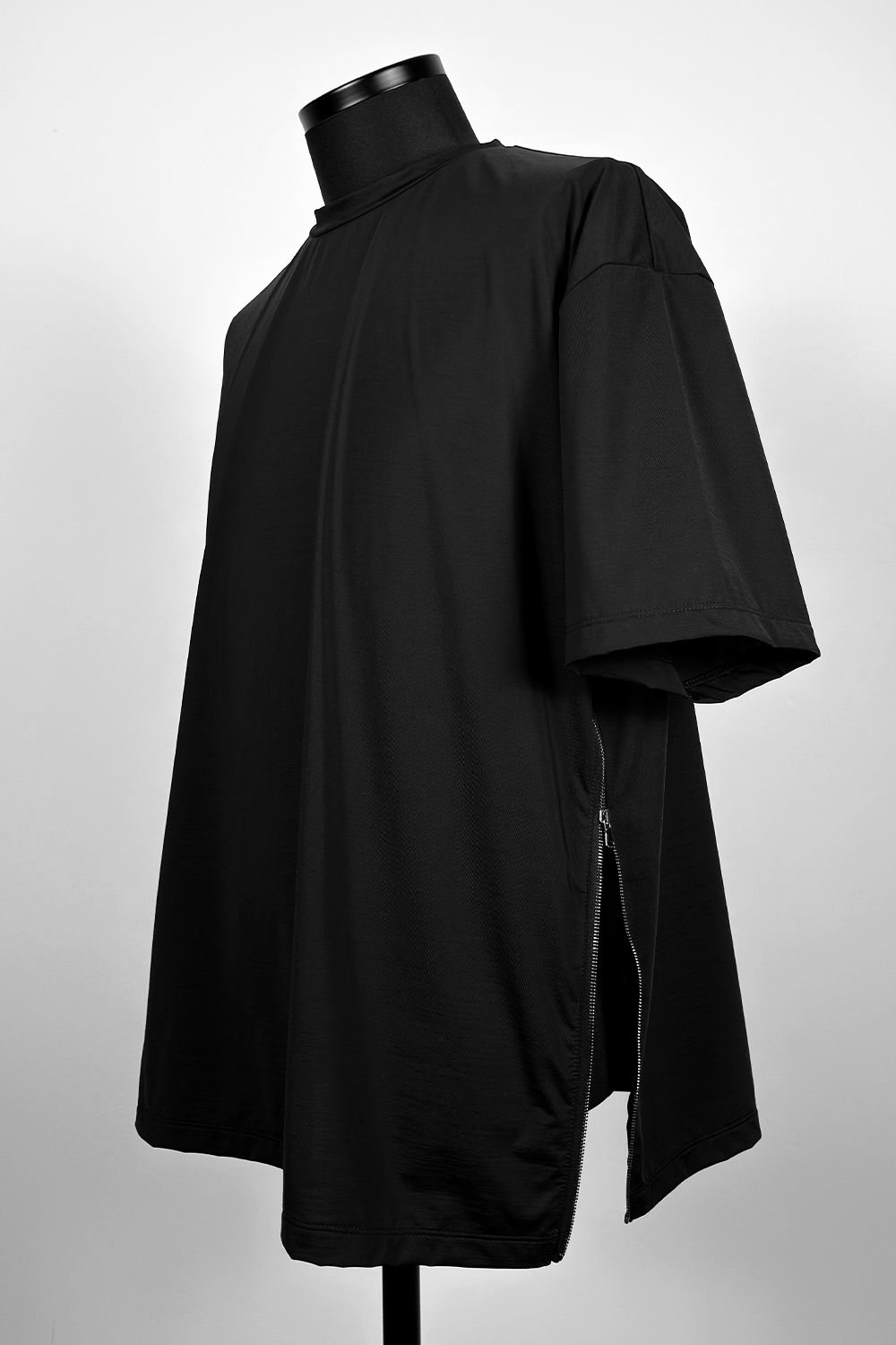 WIDE ZIP C S/S  / ワイド ジップ クルーネック ショートスリーブ ティーシャツ