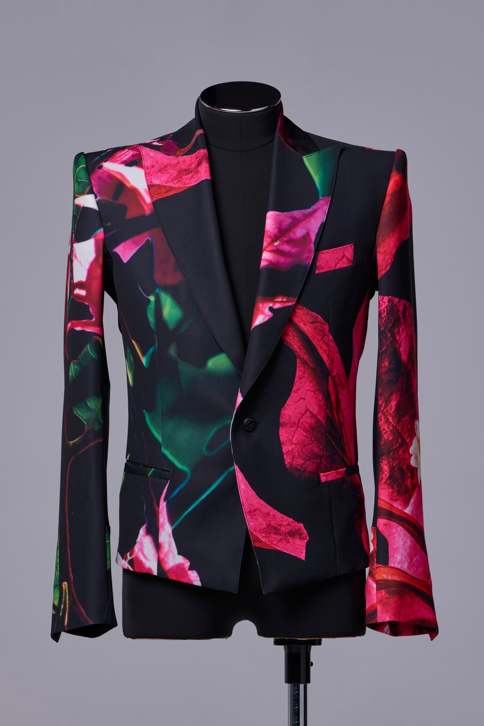 【COSTUME LINE】Eco Satin Bougainvillia Short Peaked Jacket / ブーゲンビリア ショートピークドジャケット