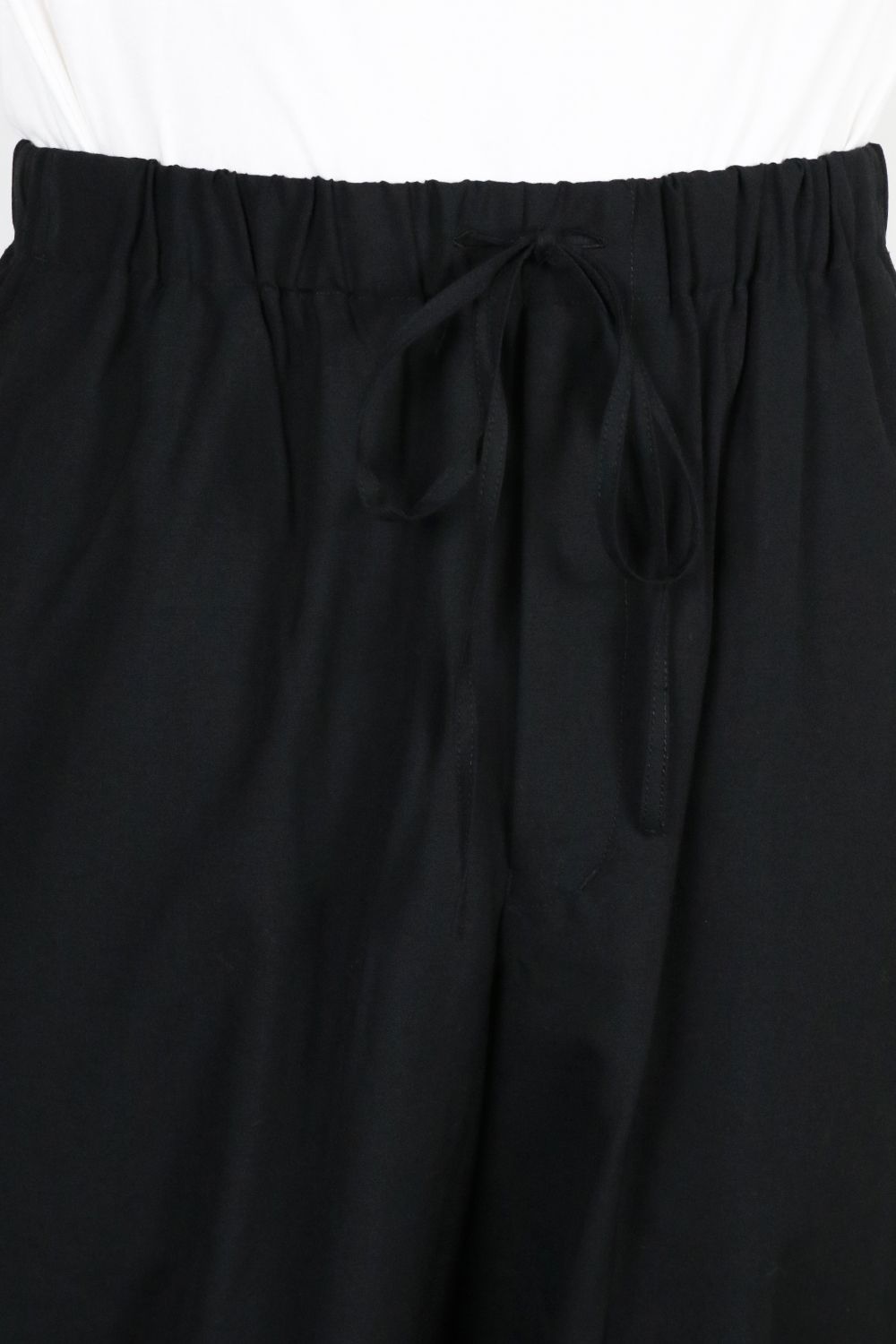 TUMBLED WOOL TROPICAL COCOON WIDE EASY PANTS / タンブル ウール トロピカル コクーン ワイド イージー パンツ