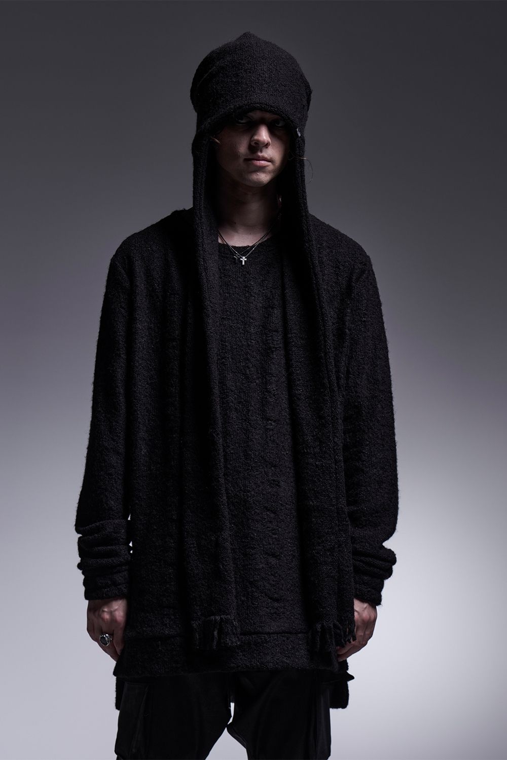 Border Stole Cap / ボーダー ストールキャップ