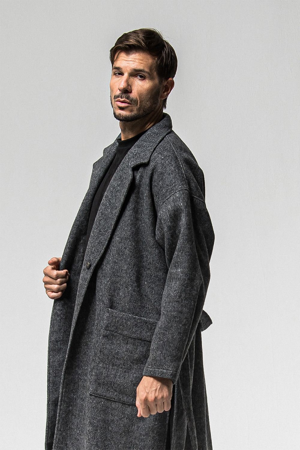 GOWN OVER COAT / オーバーサイズ ガウン コート