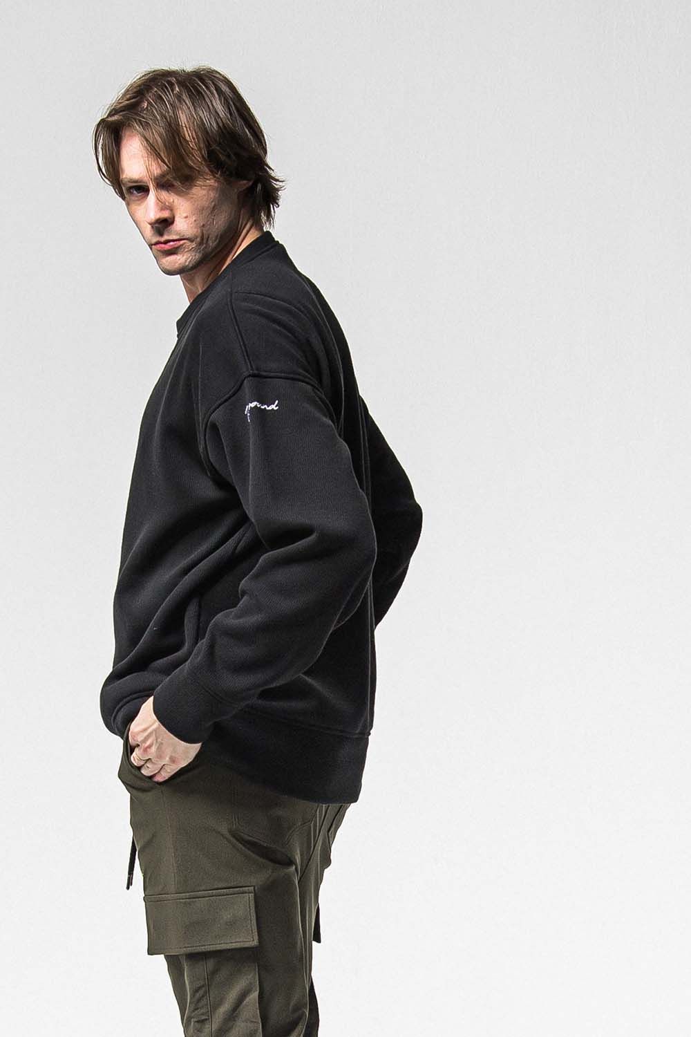 VELOURS FLEECE THERMAL LOOSE TRAINER / ベロア フリース サーマル ルーズ トレーナー
