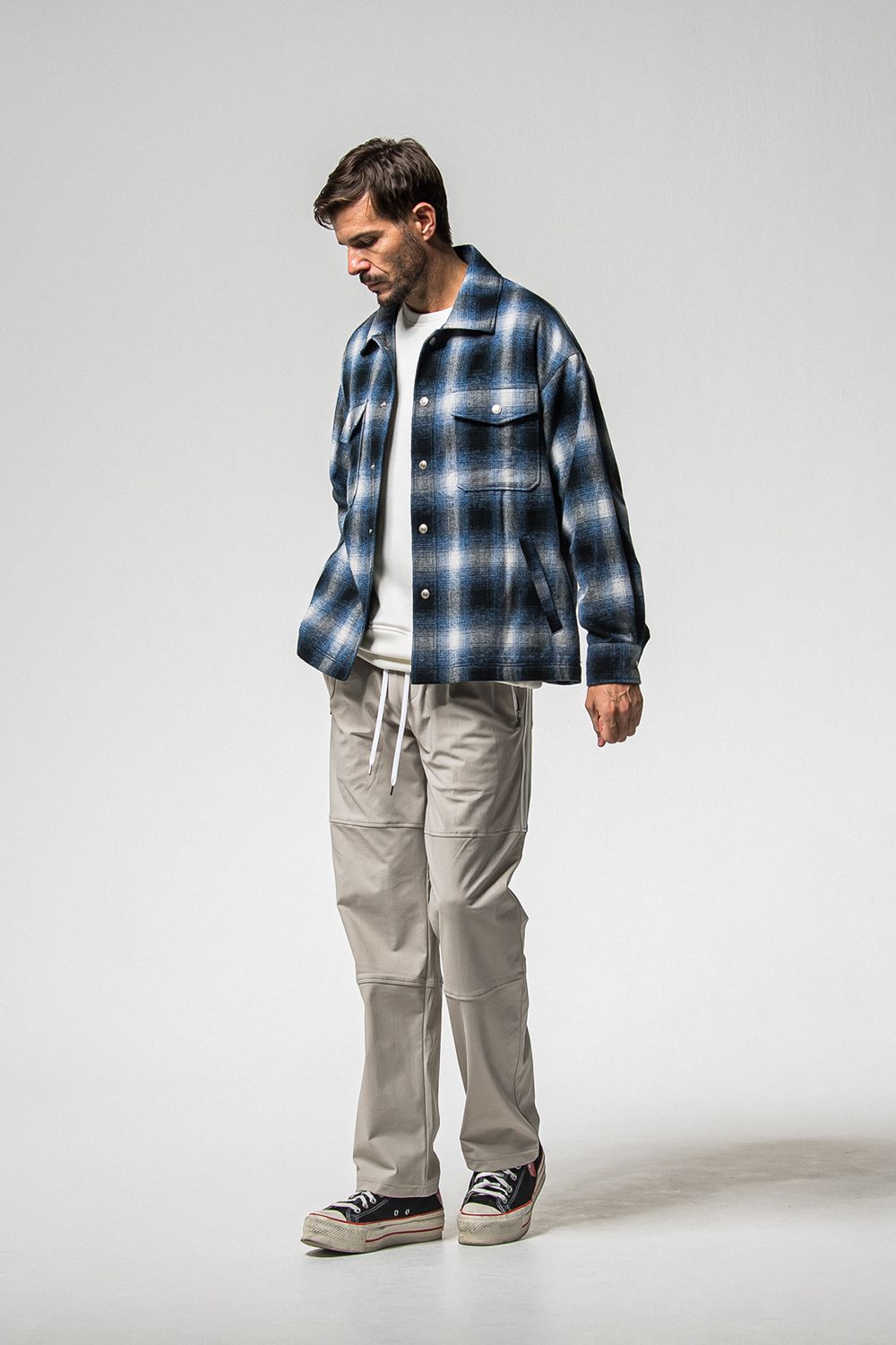 JOHNSON LINE HEAT WIDE TUCK PANTS / ジョンソン ヒート ワイドタックパンツ