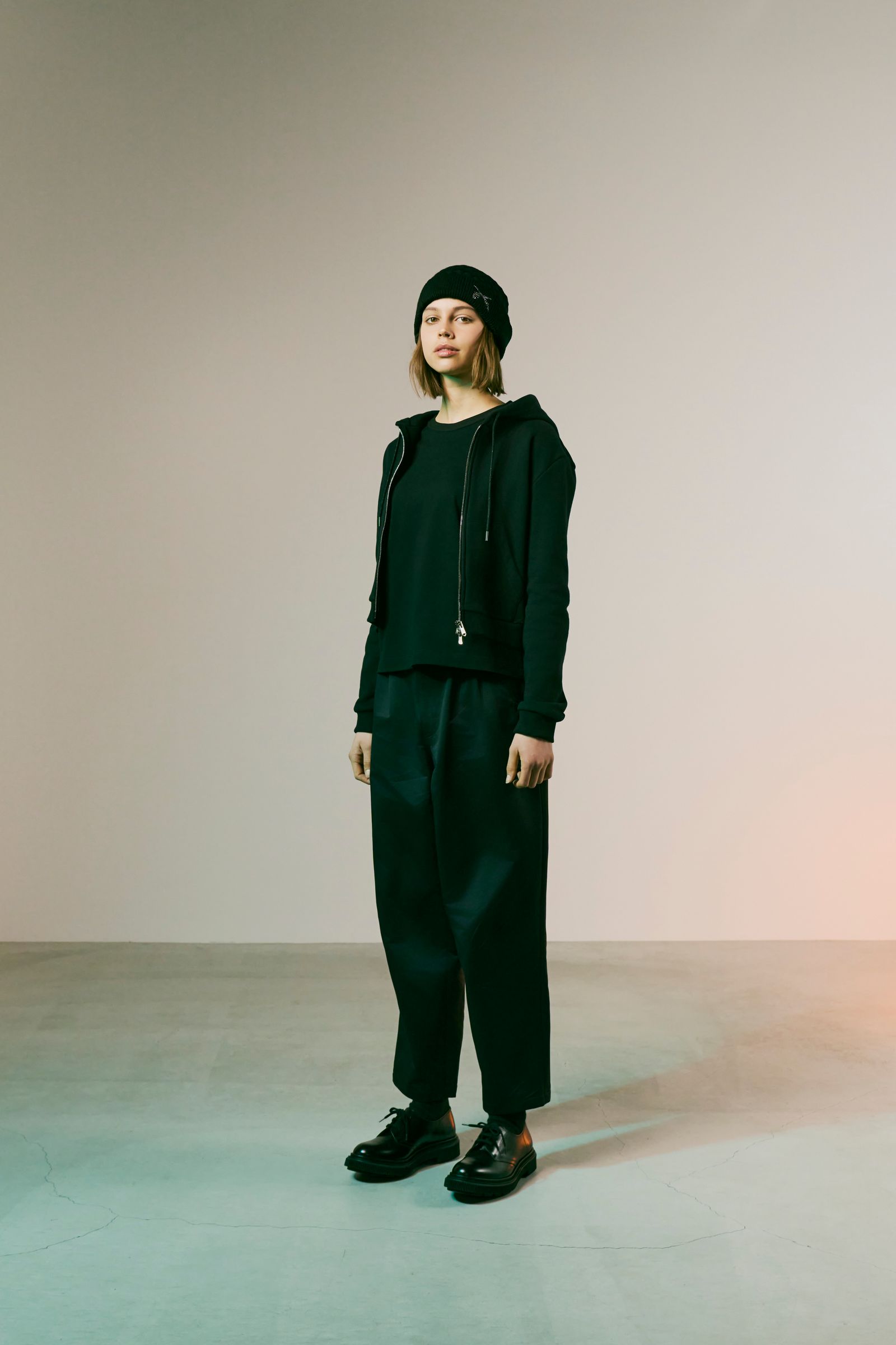 FAR BASKET KNIT CAP CROSSGUN CRYSTAL / ファー バスケット ニットキャップ クロスガン クリスタル