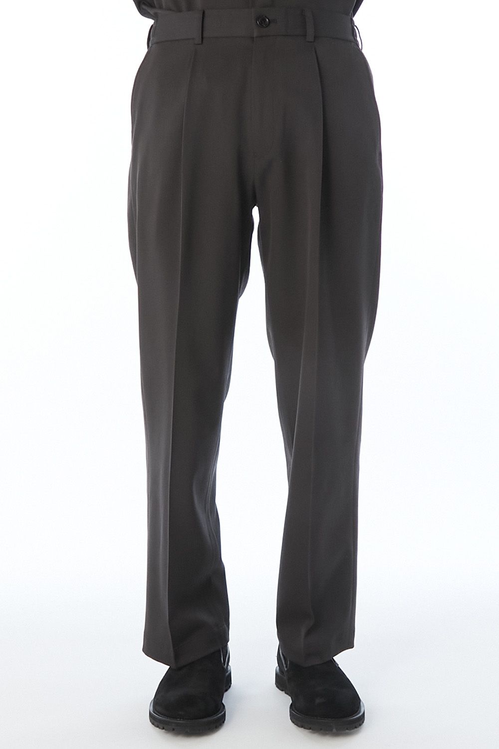N.HOOLYWOOD COMPILE 1TUCK TROUSERS / エヌハリウッド コンパイル 1タック トラウザーズ