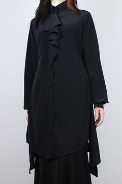 Recycle Decine Single Frill Shirt / リサイクル デシン シングル フリル シャツ