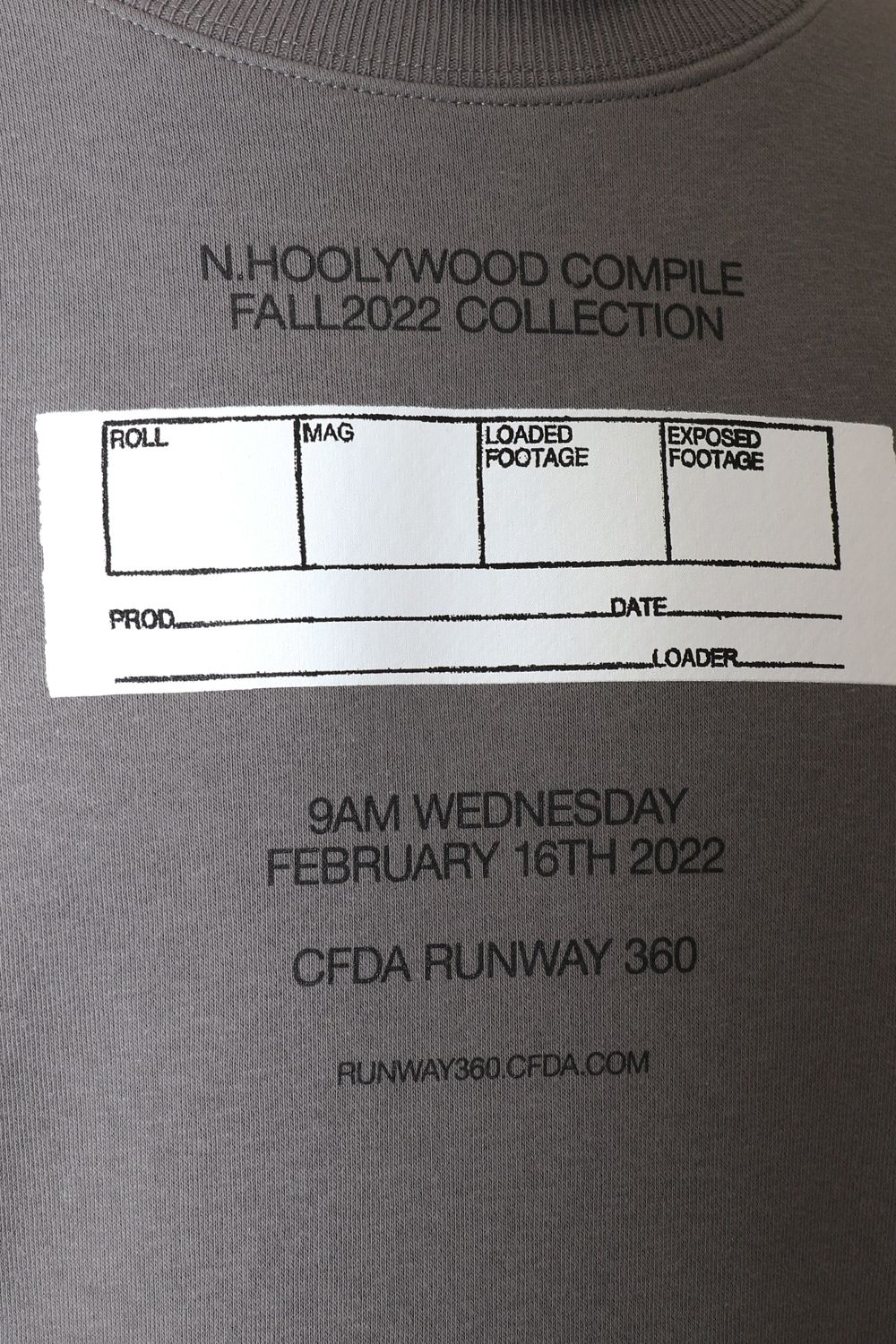 N.HOOLYWOOD COMPILE CREW NECK SWEAT SHIRT / エヌハリウッド コンパイル クルーネック スウェット シャツ