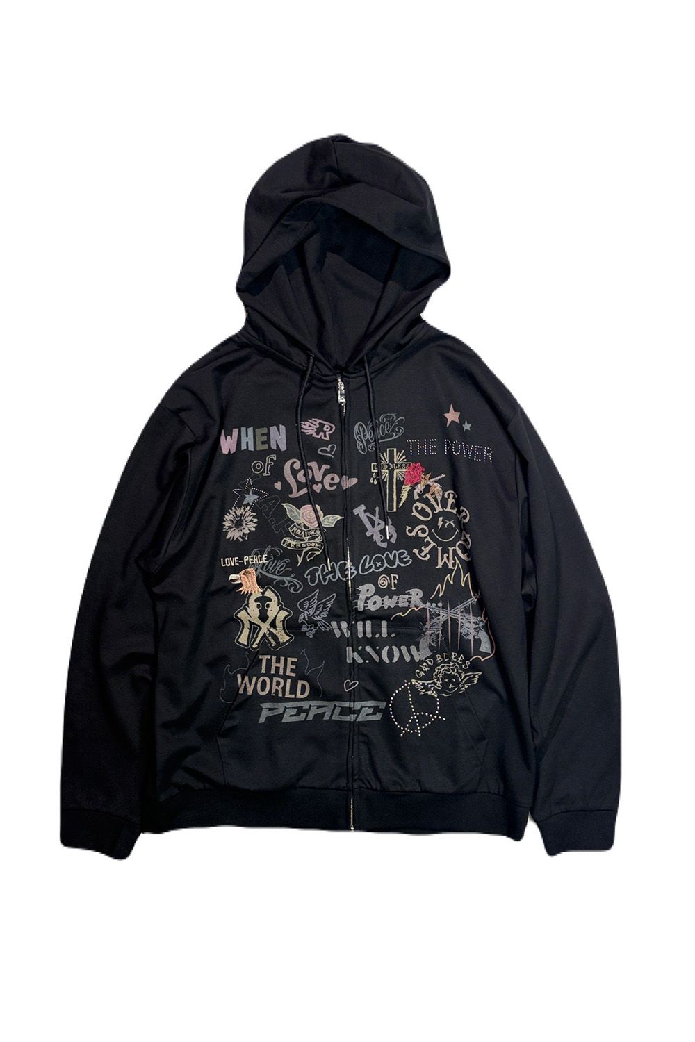 ST/JER HOOD INKJET / ストレッチジャージ フーディー インクジェットプリント