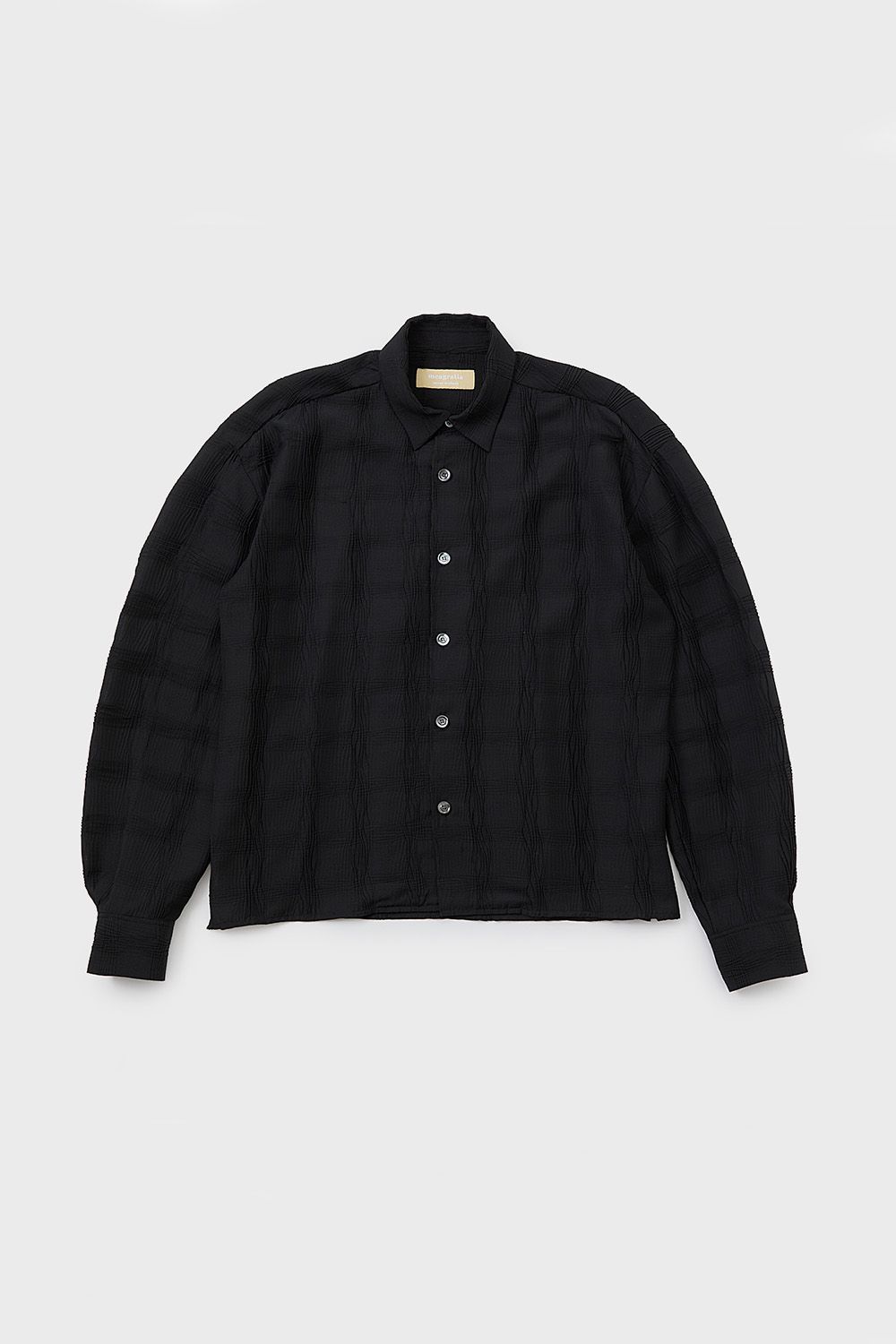 Wave pleats shirt / ウェーブ プリーツ シャツ