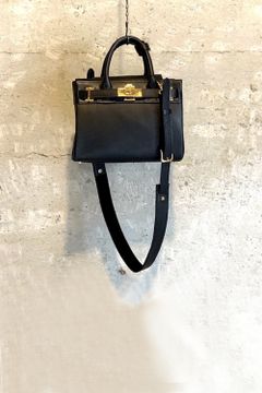 TOTE(SS) BLACK × GOLD METAL - SMOOTH LEATHER