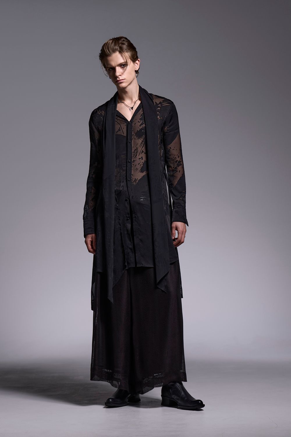 Shadow Butterfly Opal Stole Flare Shirt / シャドウバタフライ オパール ストールフレアシャツ