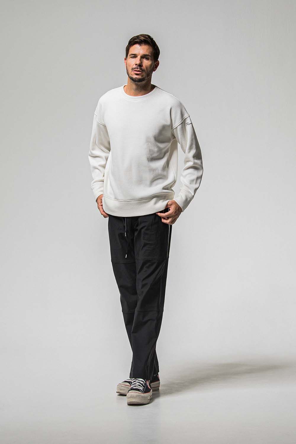VELOURS FLEECE THERMAL LOOSE TRAINER / ベロア フリース サーマル ルーズ トレーナー